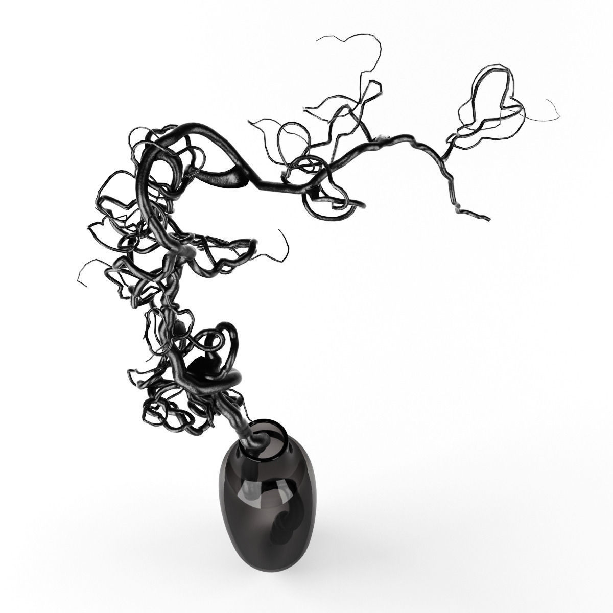 Vase Curl 3D model_2