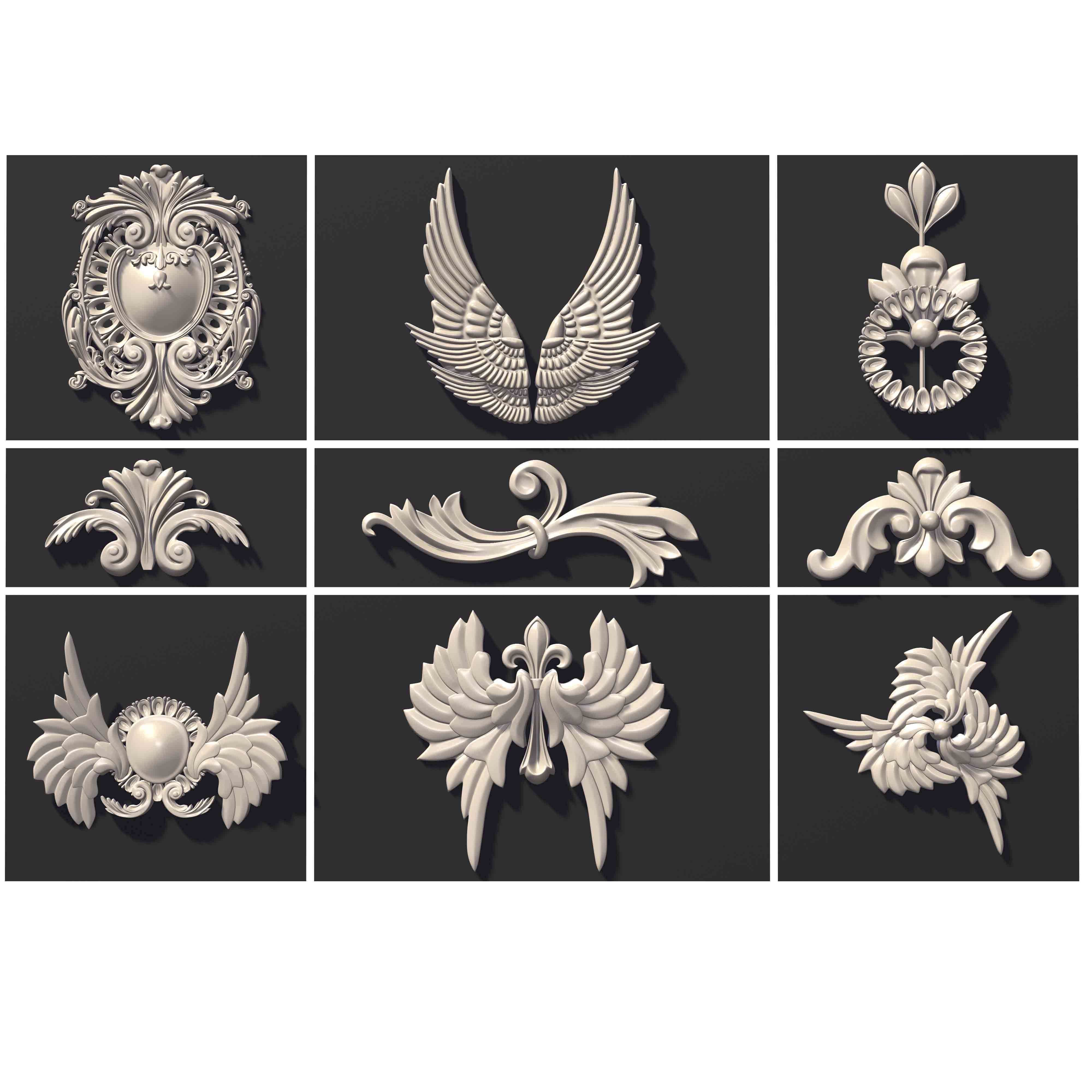 ARCHITECTURAL KITBASH- 600 3d model MEGA Pack  Low-poly 3D model_25