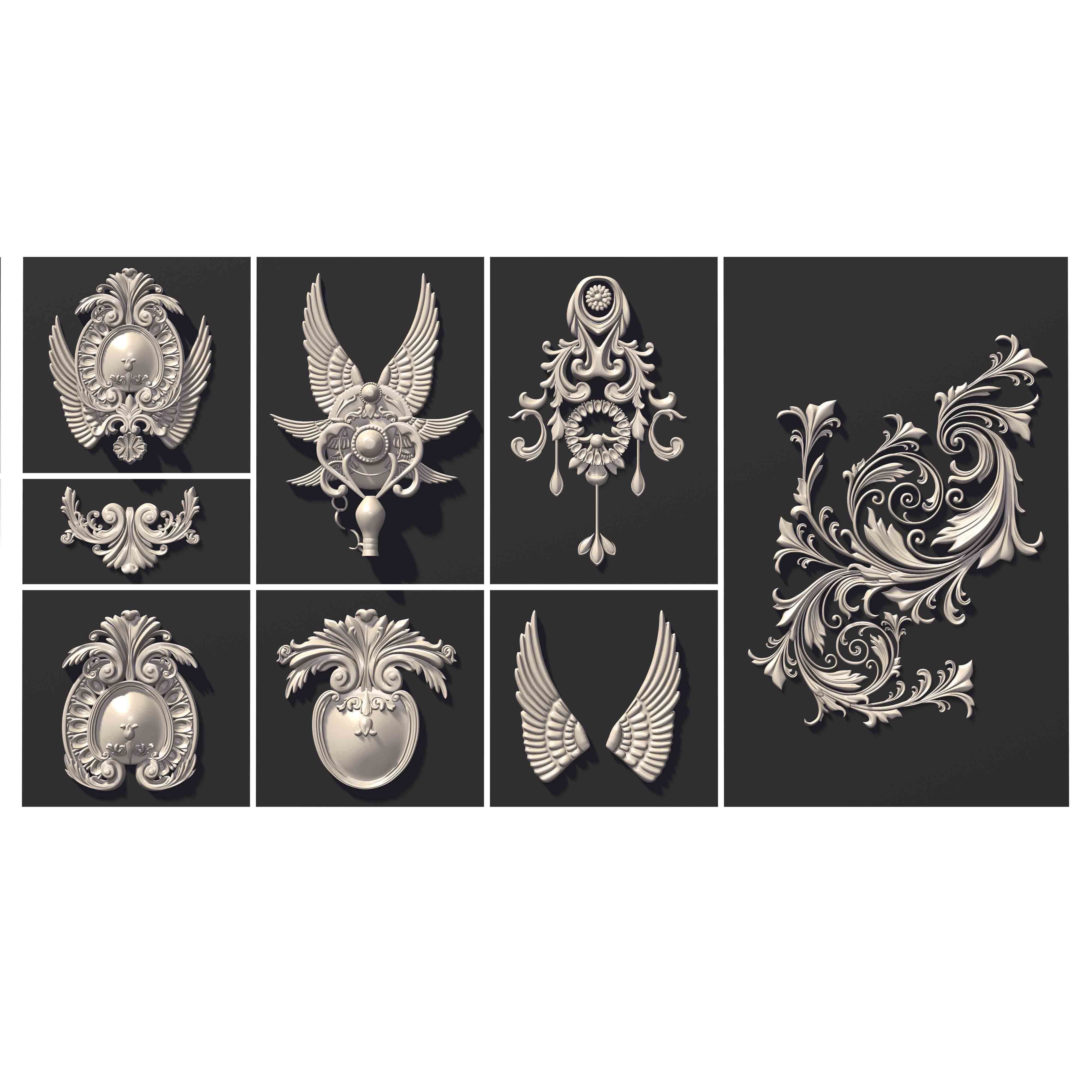 ARCHITECTURAL KITBASH- 600 3d model MEGA Pack  Low-poly 3D model_26