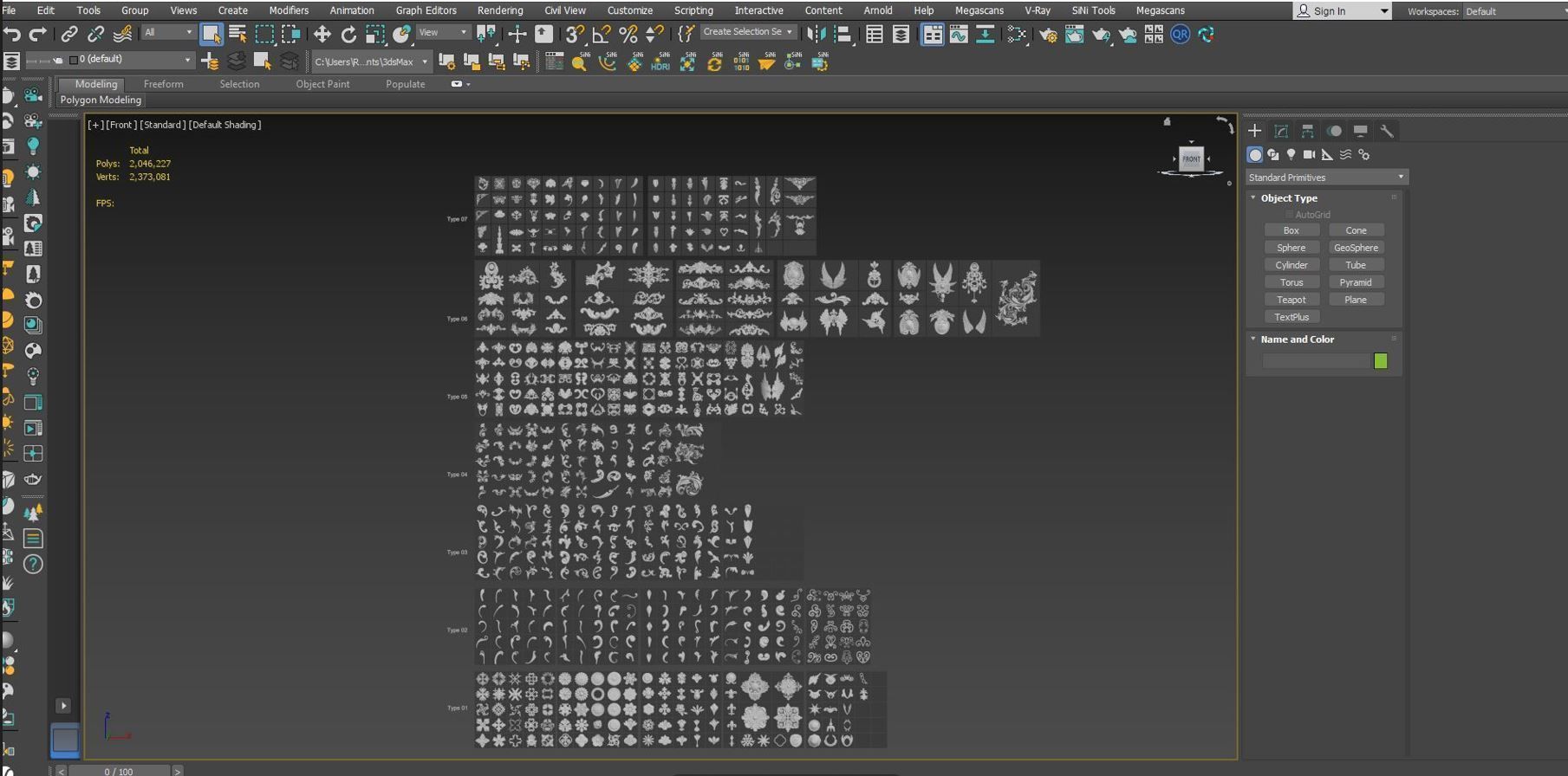 ARCHITECTURAL KITBASH- 600 3d model MEGA Pack  Low-poly 3D model_37