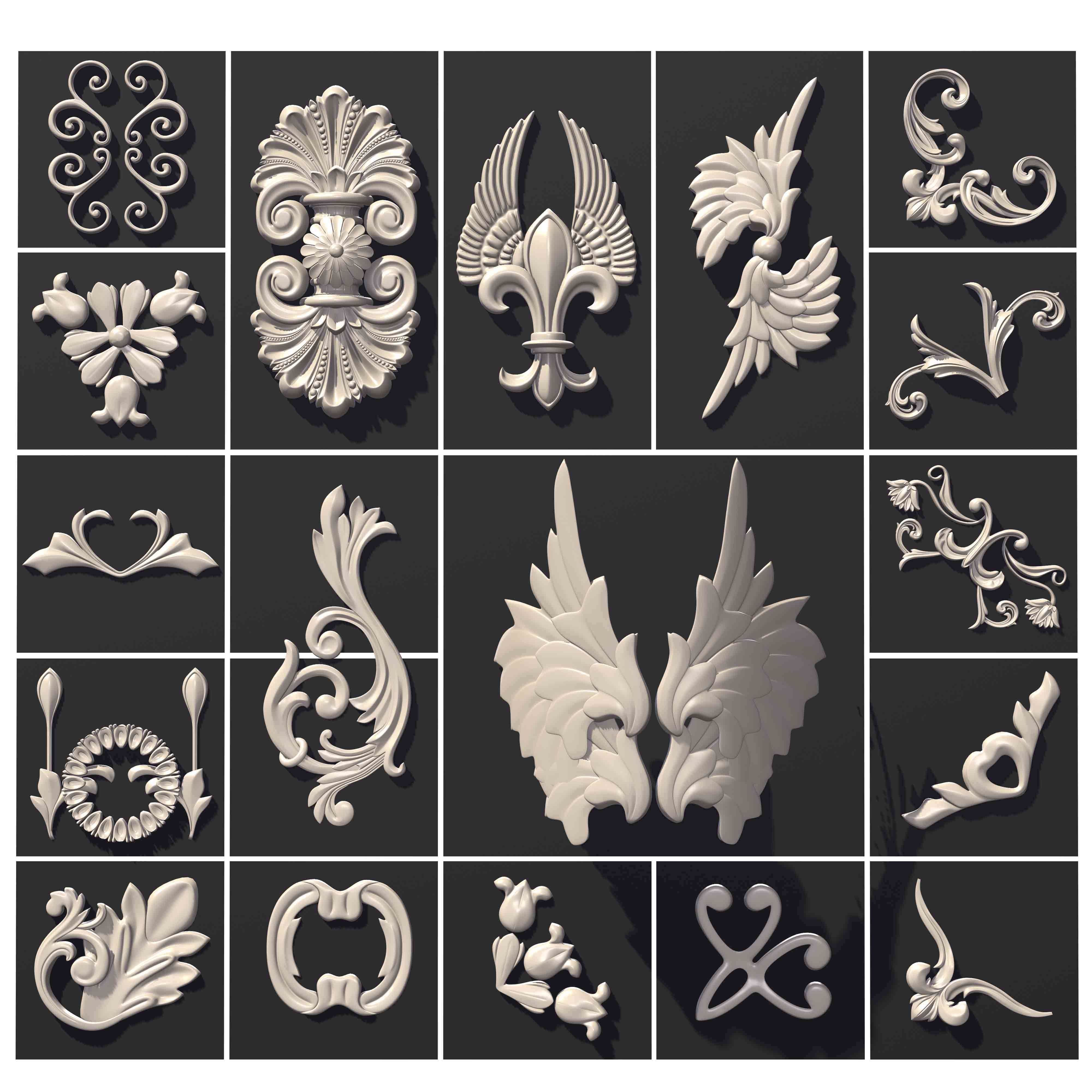 ARCHITECTURAL KITBASH- 600 3d model MEGA Pack  Low-poly 3D model_21