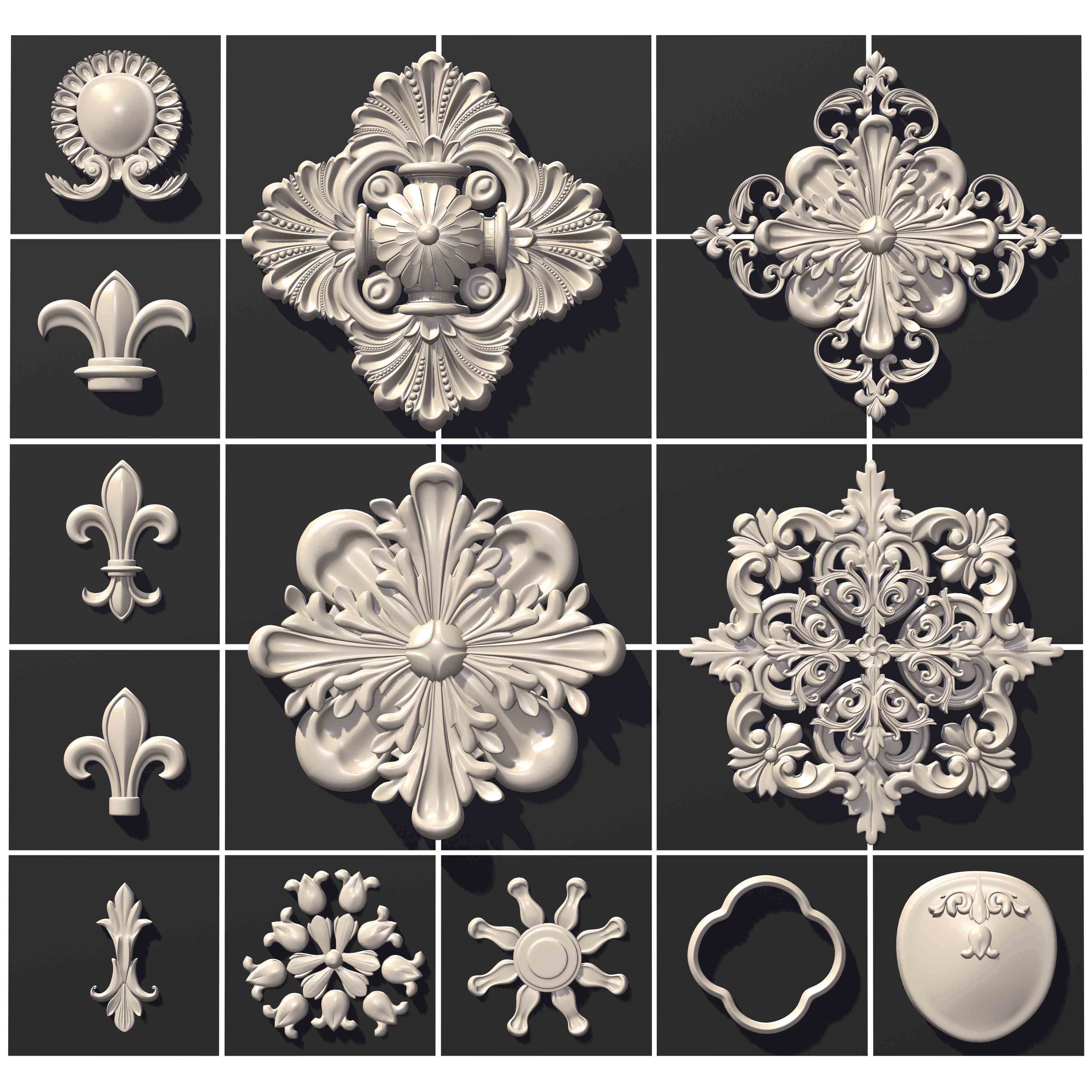 ARCHITECTURAL KITBASH- 600 3d model MEGA Pack  Low-poly 3D model_4