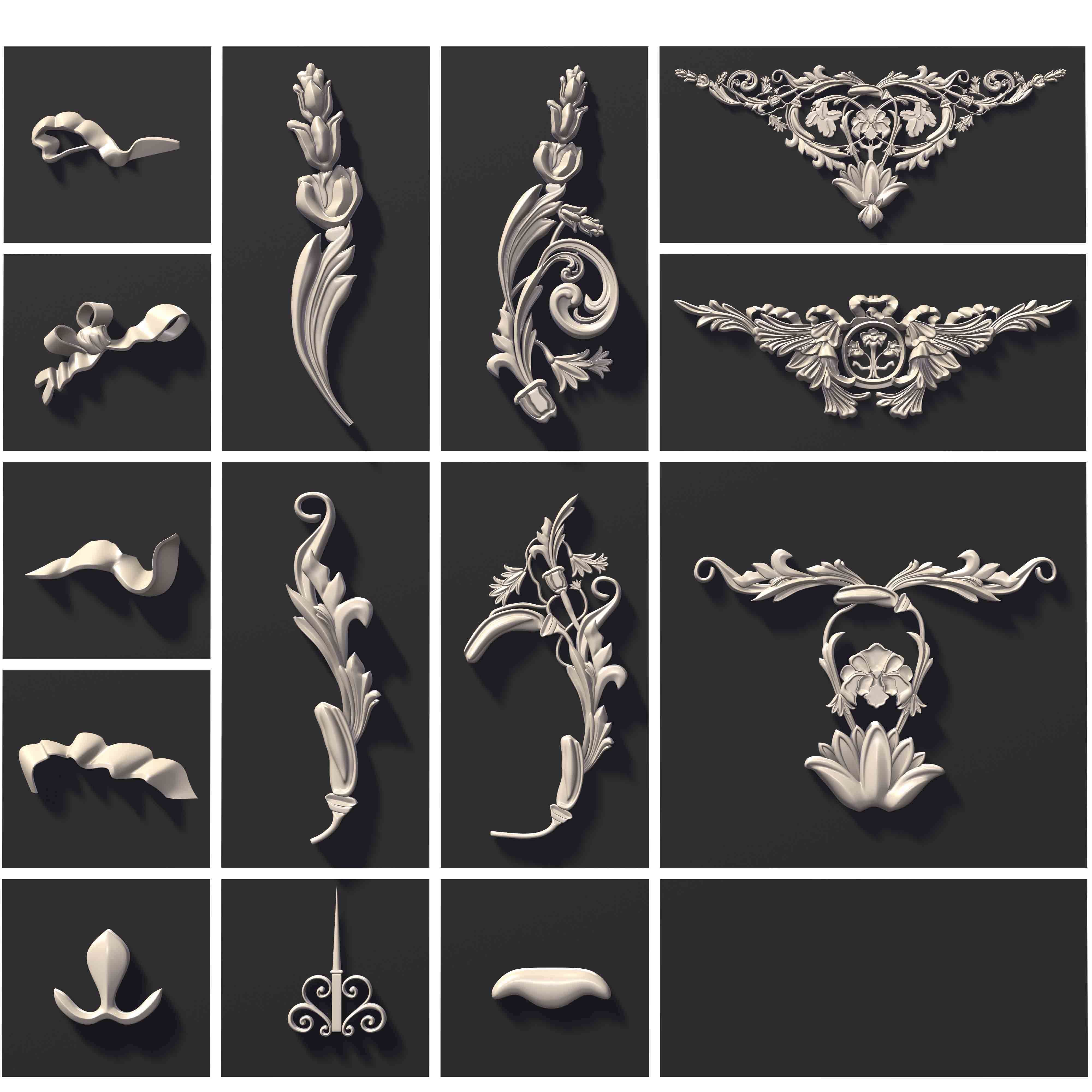 ARCHITECTURAL KITBASH- 600 3d model MEGA Pack  Low-poly 3D model_30