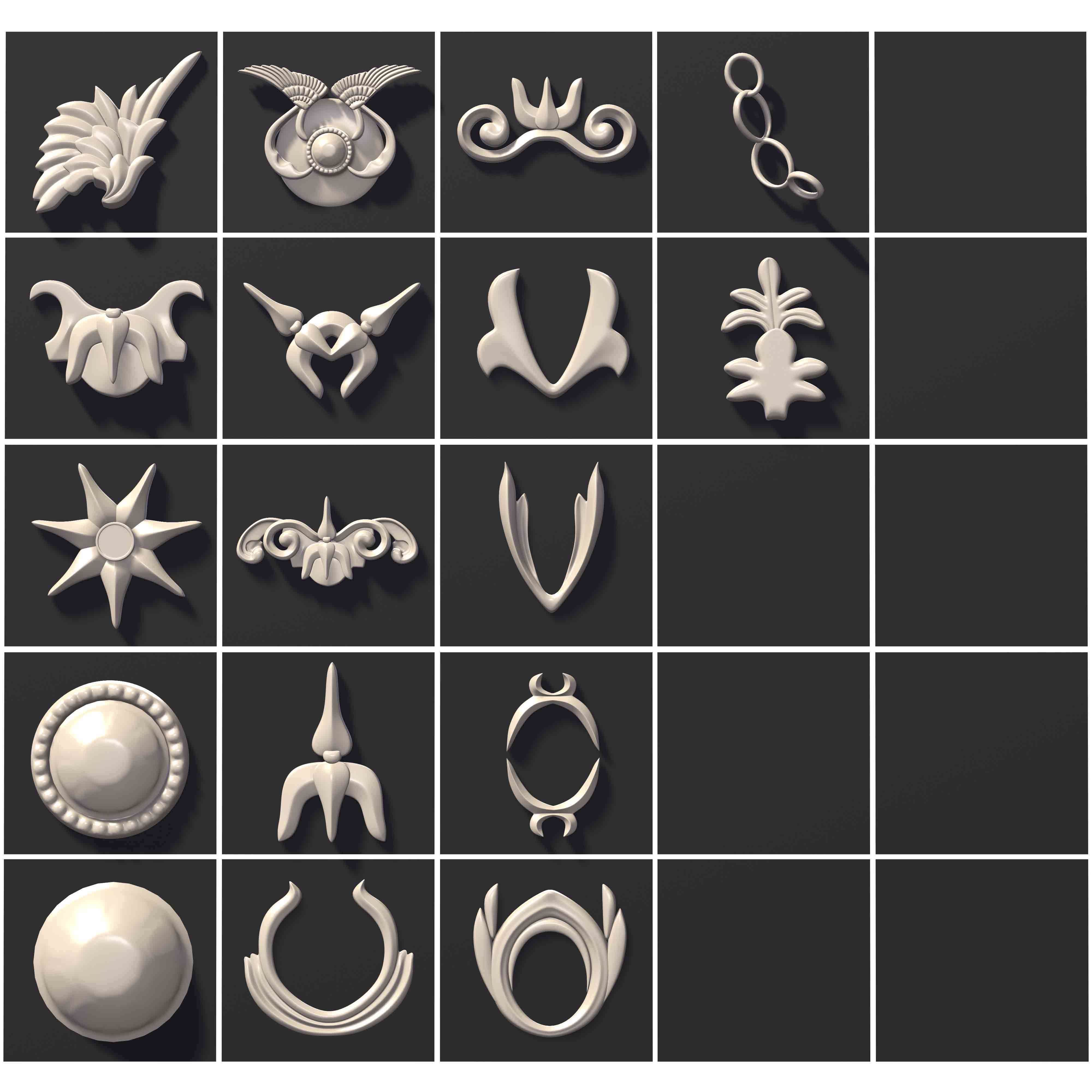 ARCHITECTURAL KITBASH- 600 3d model MEGA Pack  Low-poly 3D model_5