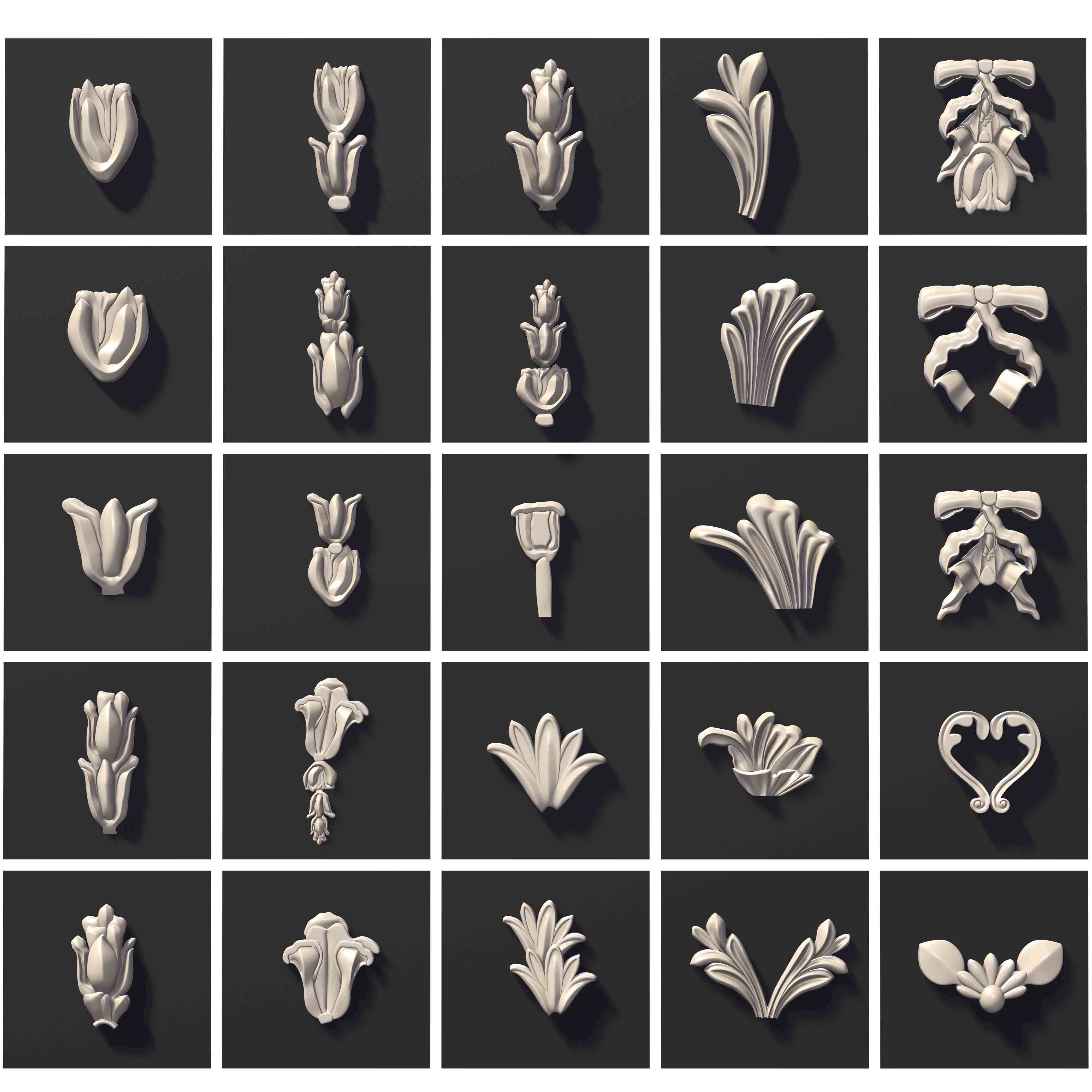 ARCHITECTURAL KITBASH- 600 3d model MEGA Pack  Low-poly 3D model_29