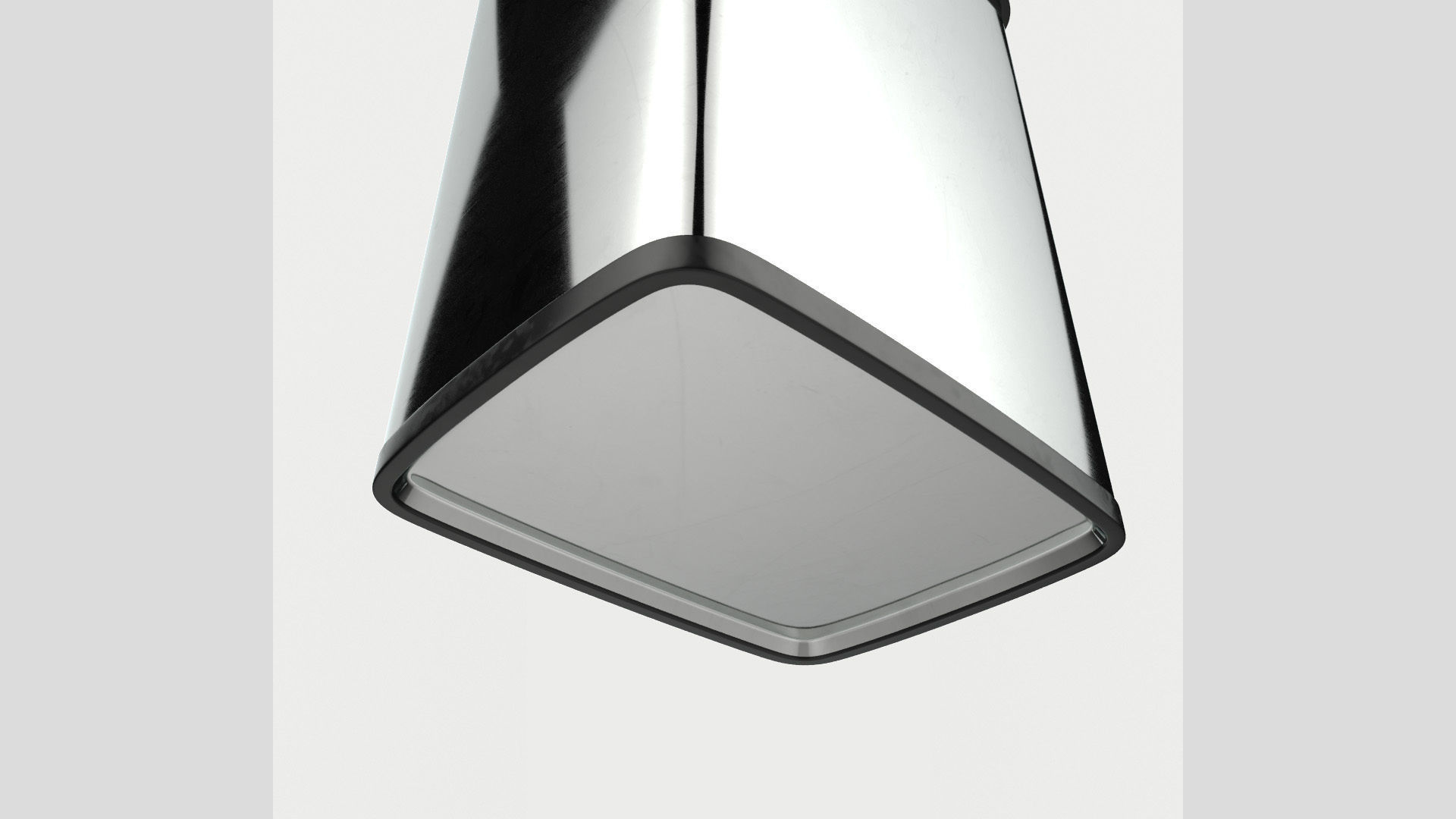 Modern Metal Trash Can Low Poly High Poly 3D model_8