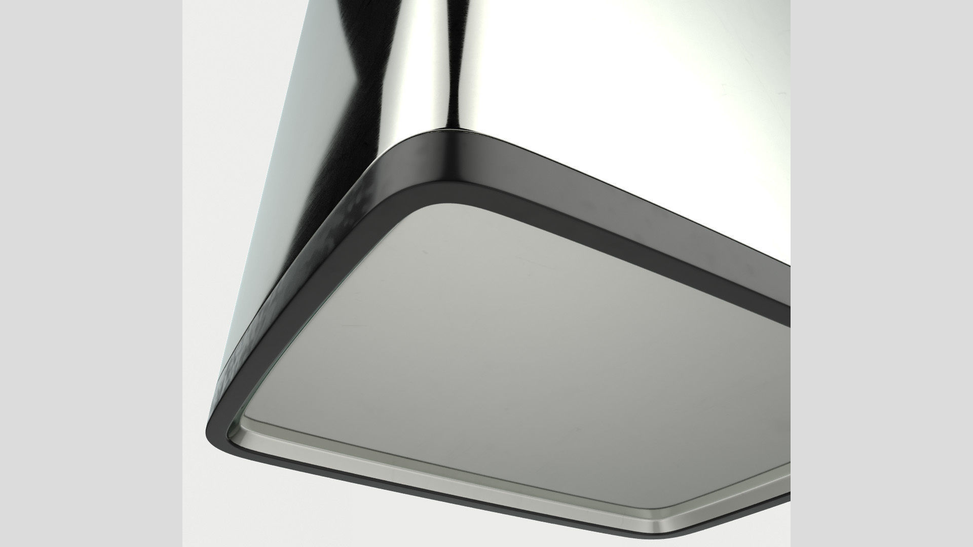 Modern Metal Trash Can Low Poly High Poly 3D model_6