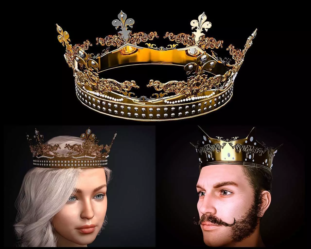 Royal Crown Package  3D model_0