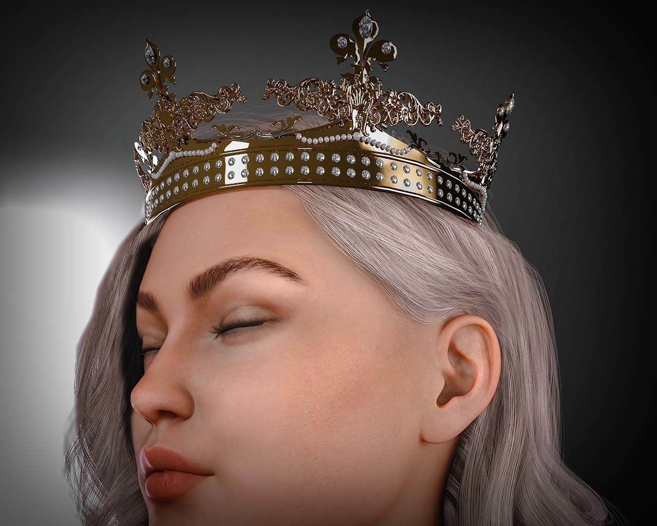 Royal Crown Package  3D model_9