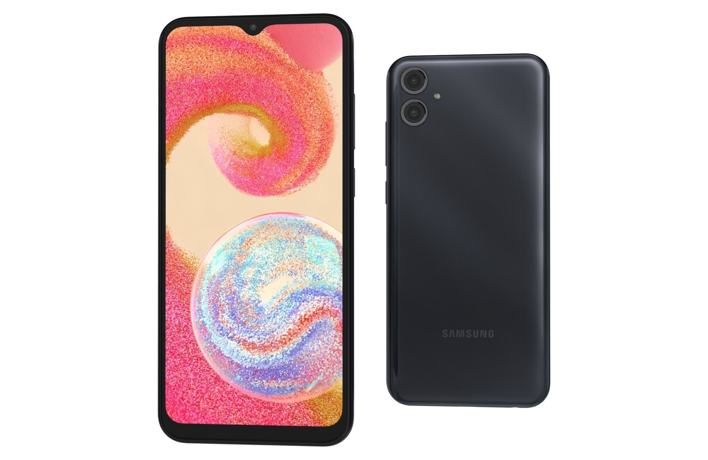 Samsung Galaxy A04e Black 3D model_6