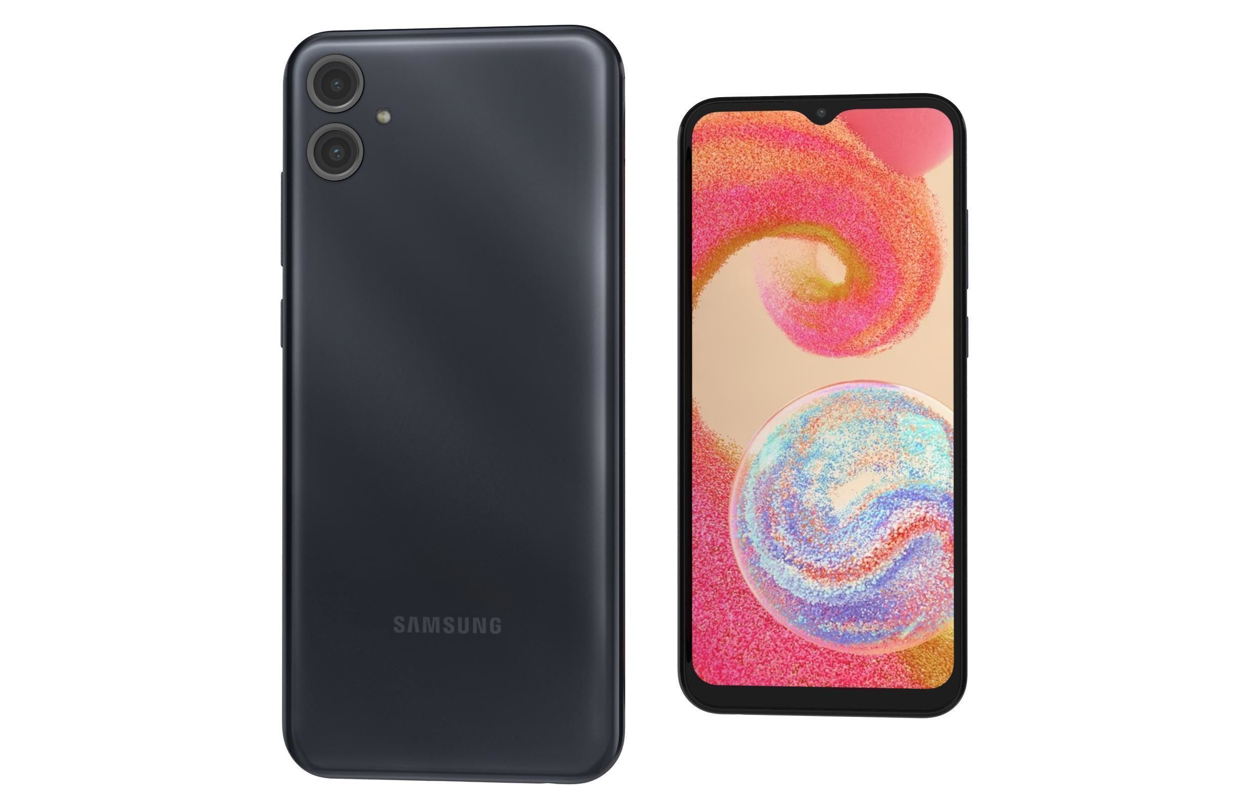 Samsung Galaxy A04e Black 3D model_7