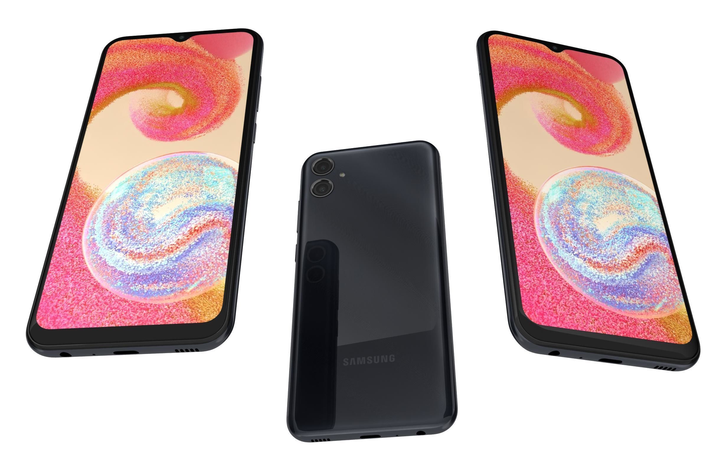 Samsung Galaxy A04e Black 3D model_2