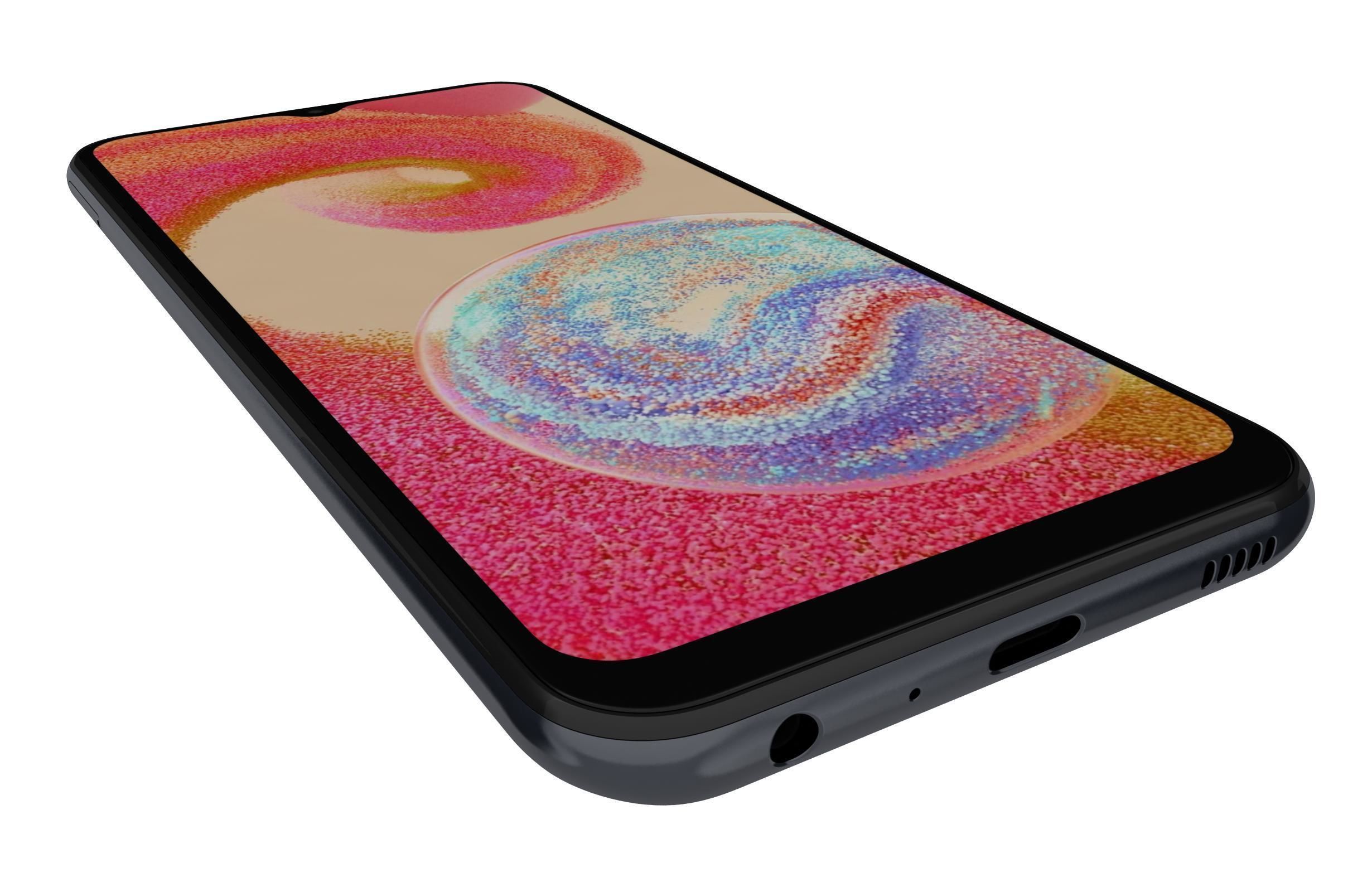 Samsung Galaxy A04e Black 3D model_12