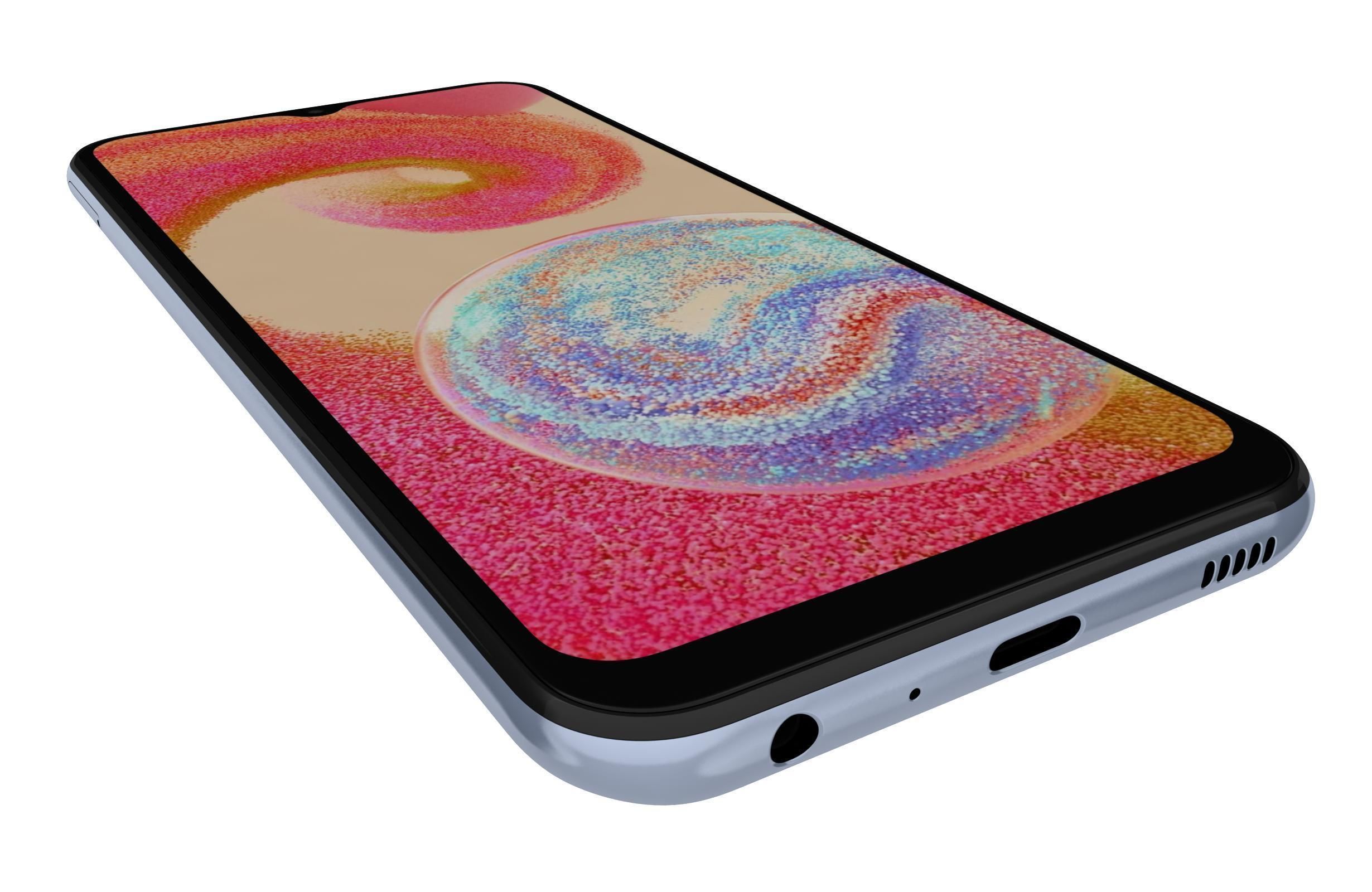 Samsung Galaxy A04e Light Blue 3D model_12