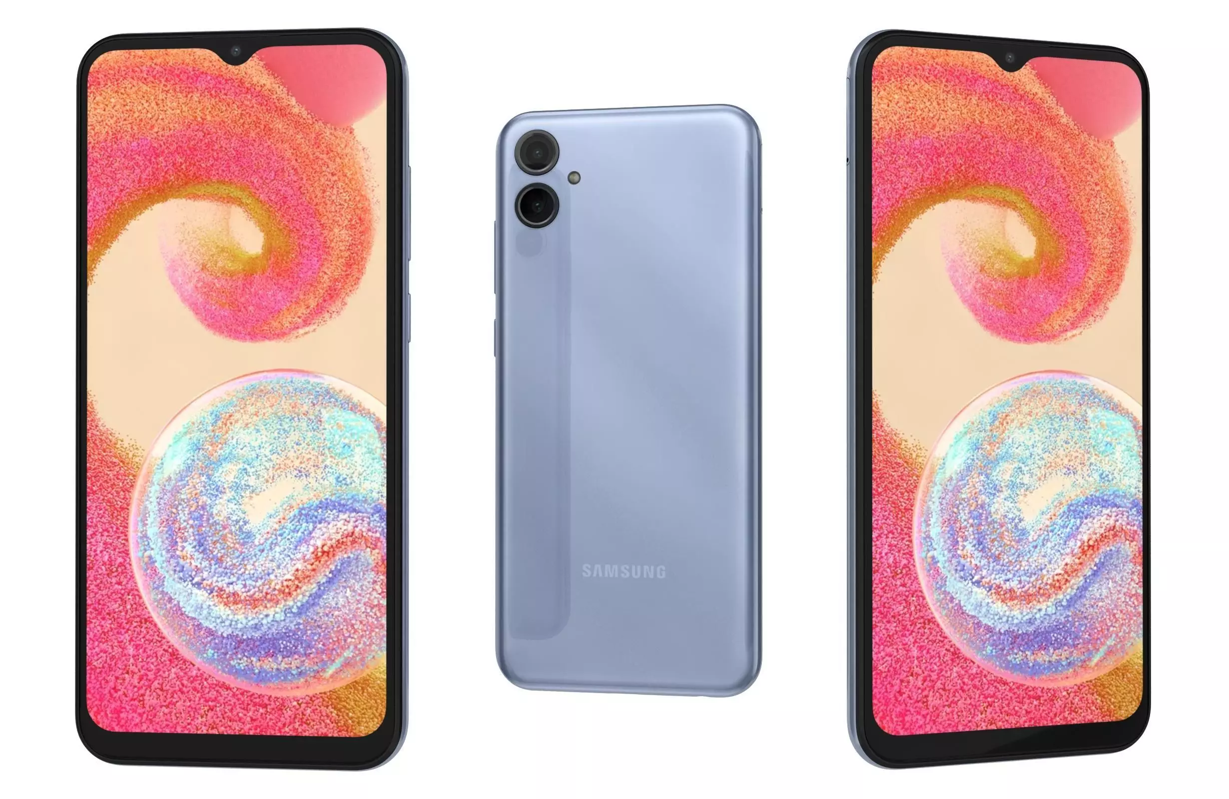 Samsung Galaxy A04e Light Blue 3D model_0