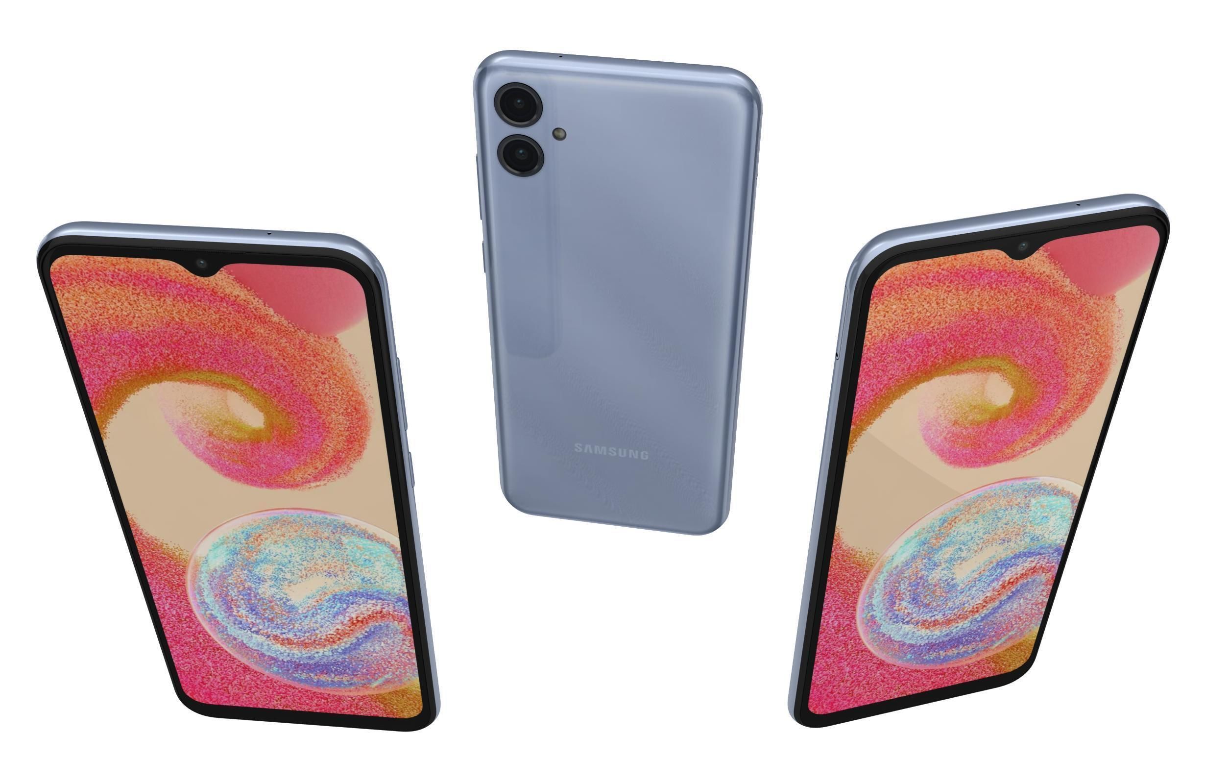 Samsung Galaxy A04e Light Blue 3D model_1