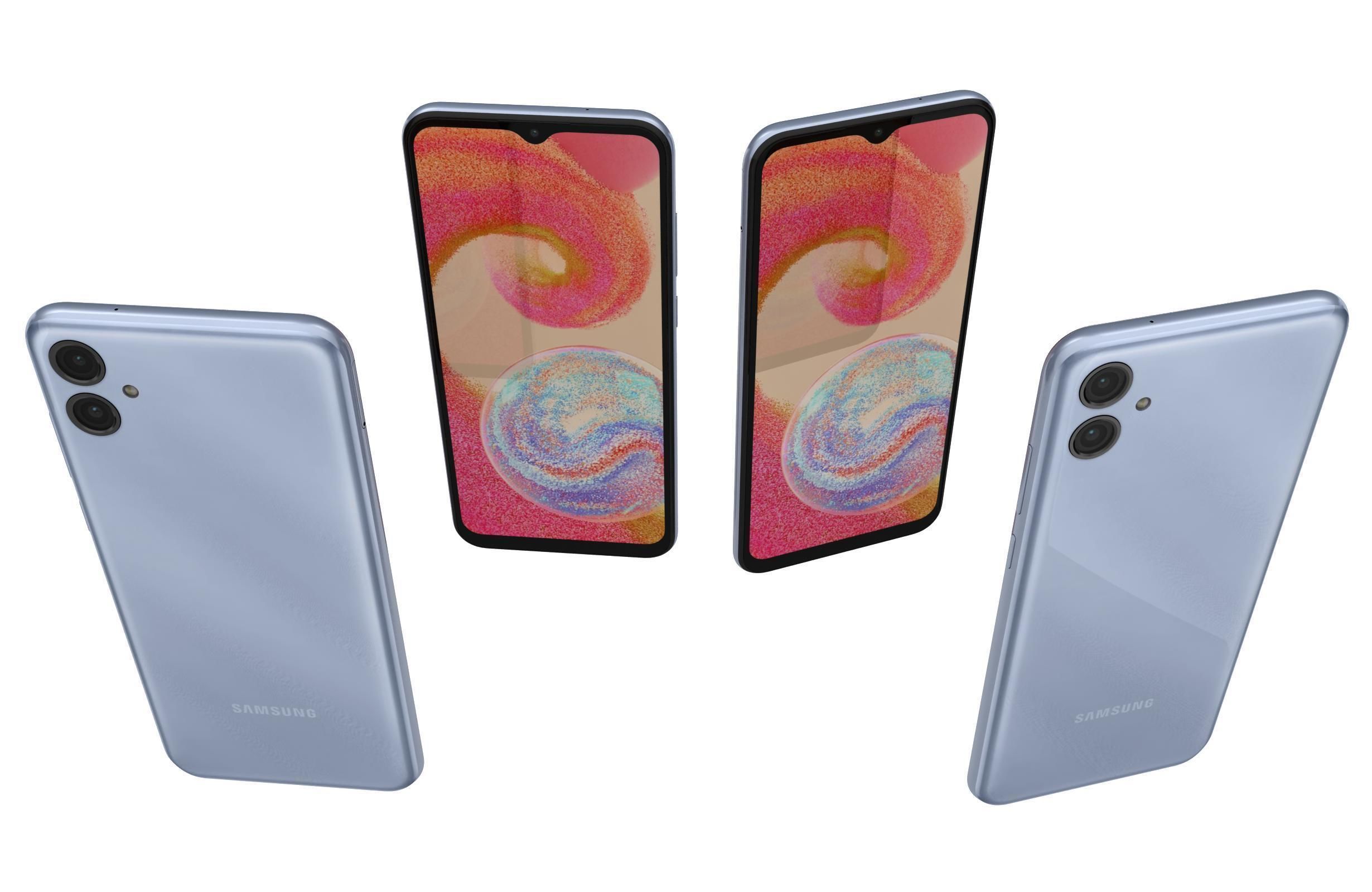 Samsung Galaxy A04e Light Blue 3D model_4