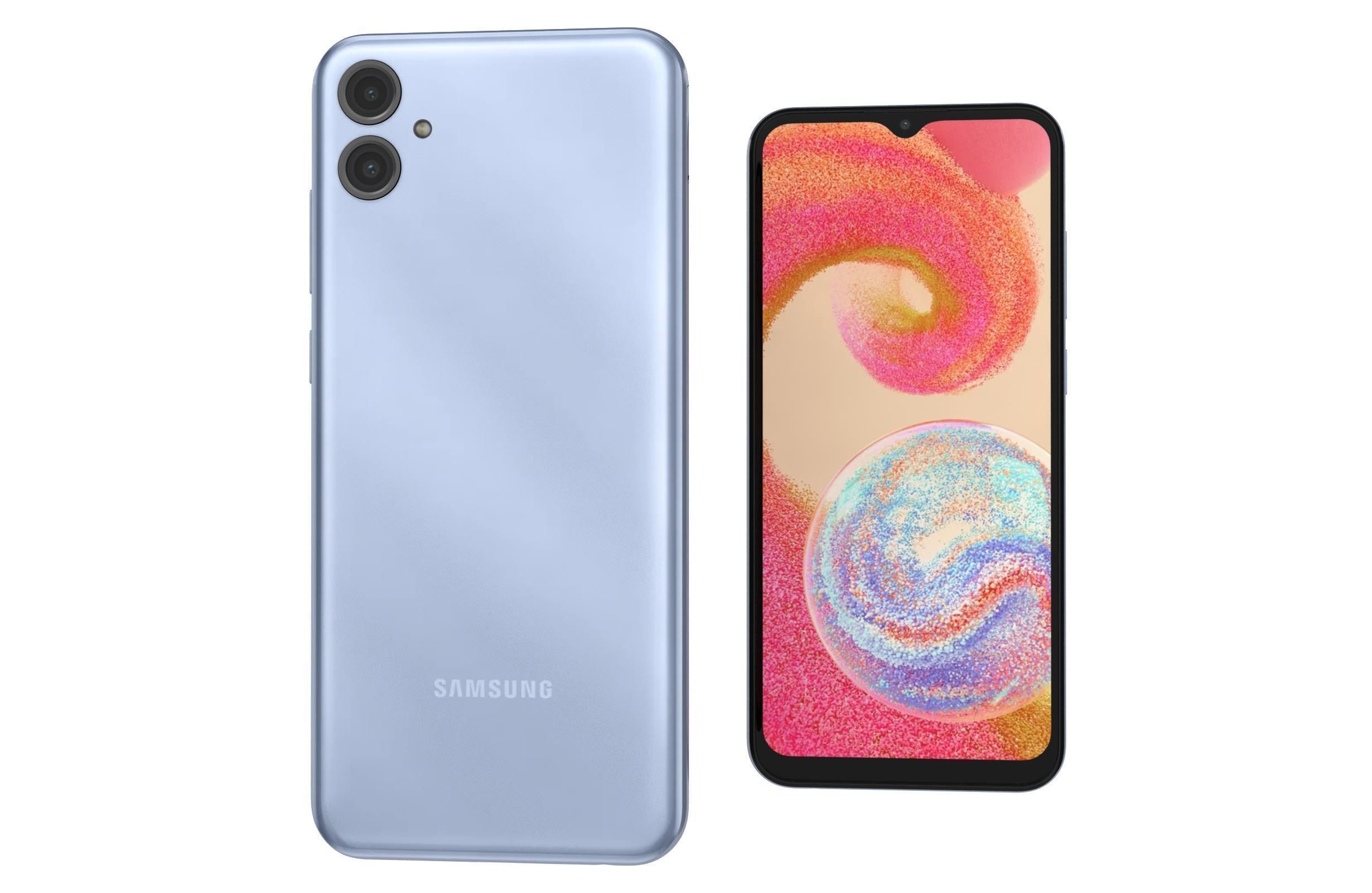 Samsung Galaxy A04e Light Blue 3D model_7