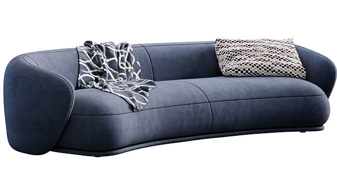 Sofa Rene By Meridiani 3D model 2