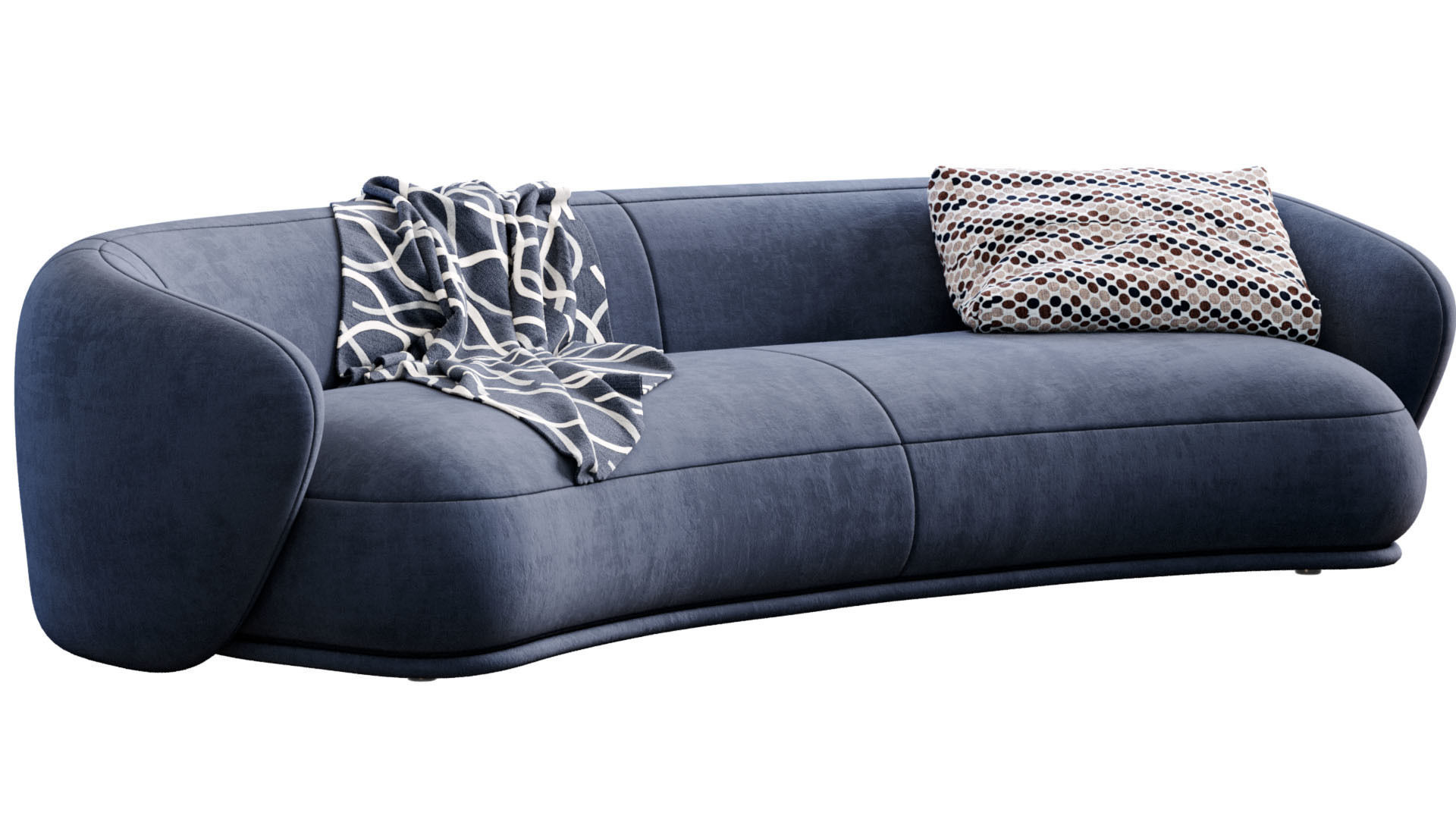 Sofa Rene By Meridiani 3D model_1