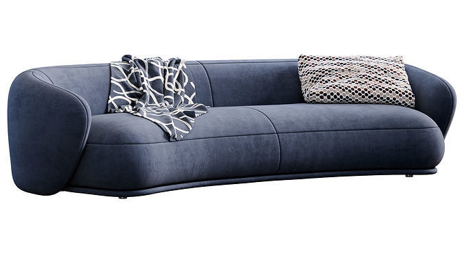 Sofa Rene By Meridiani 3D model 6