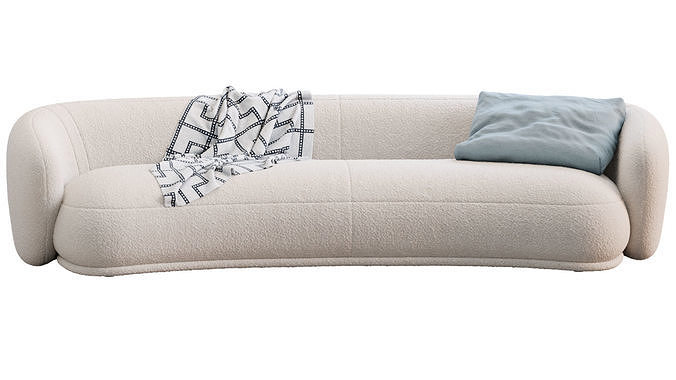 Sofa Rene By Meridiani 3D model 7