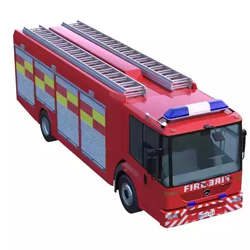 Mercedes Econic Fire Truck 3D model