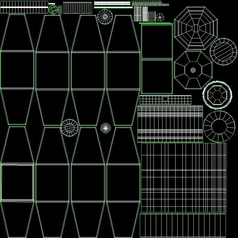 Perfume Flowerbomb 100ml Low Poly High Poly Detailed model 3D model_9