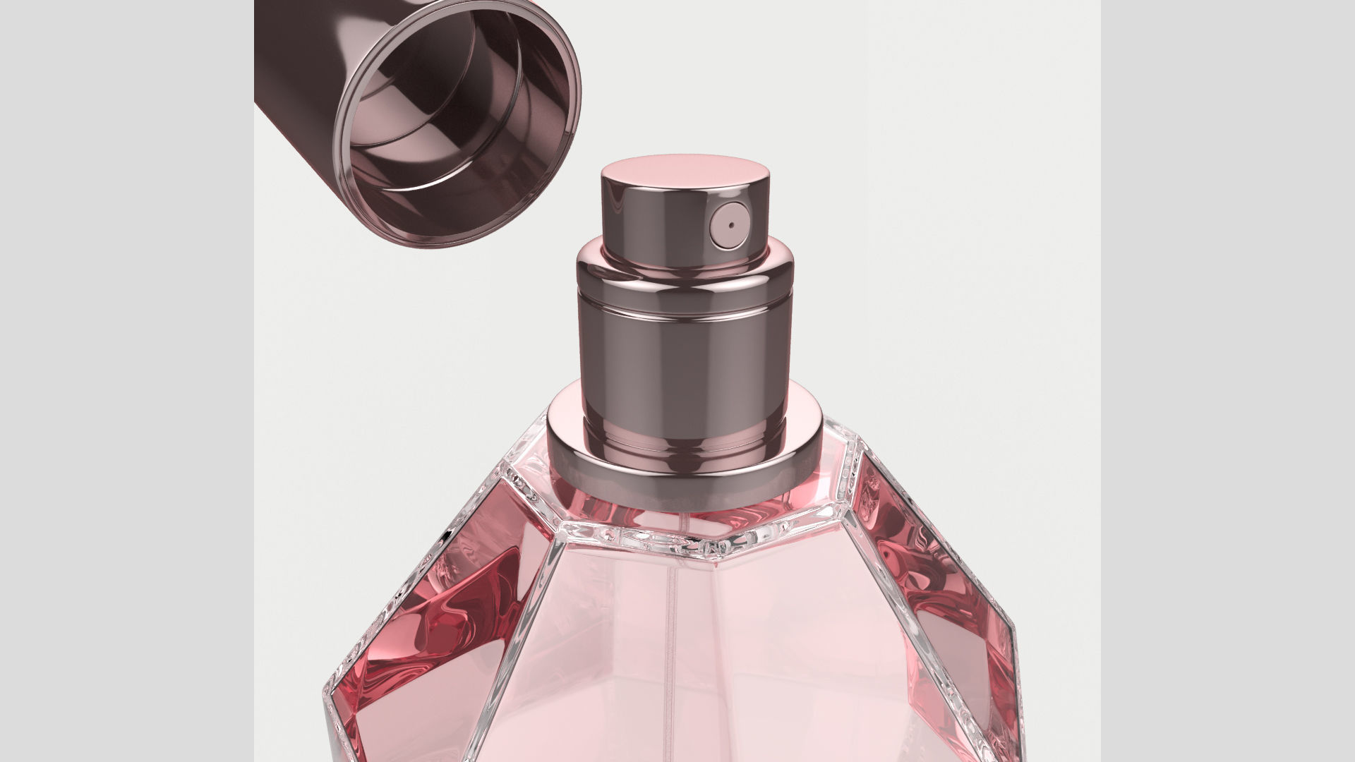 Perfume Flowerbomb 100ml Low Poly High Poly Detailed model 3D model_5