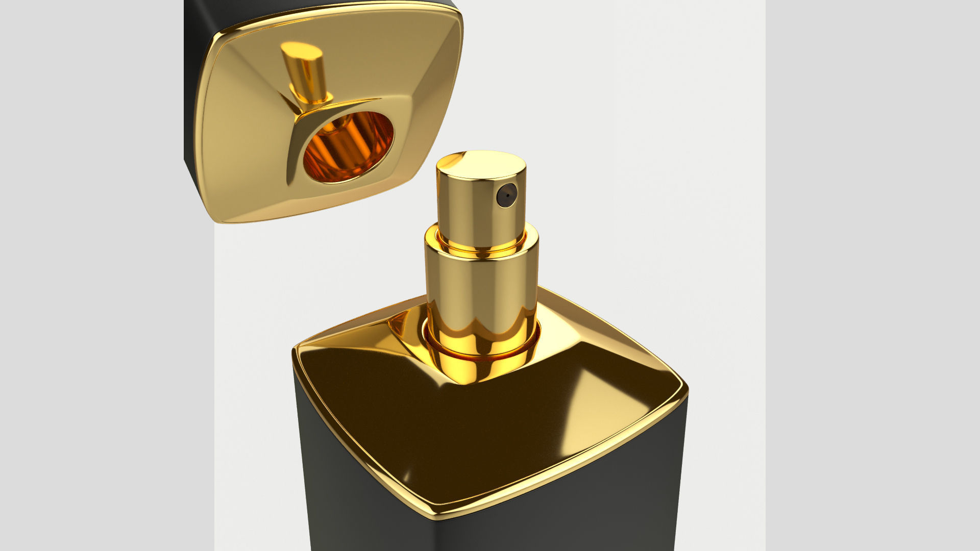 Perfume 100ml Low Poly High Poly Detailed 3D model_7