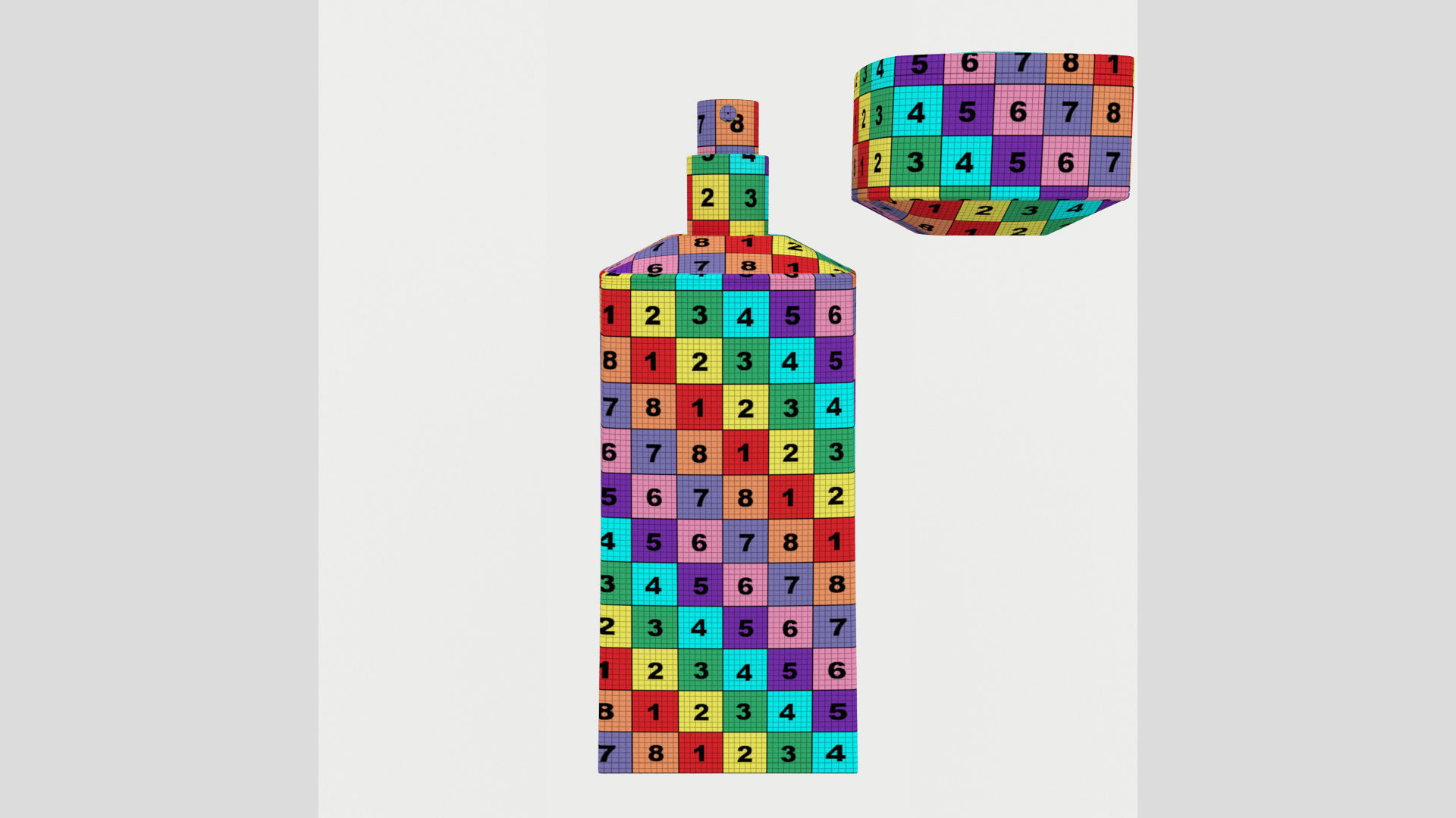 Perfume 100ml Low Poly High Poly Detailed 3D model_10