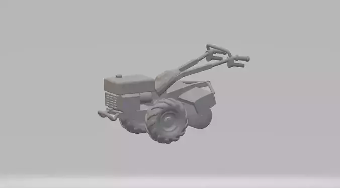 Farm Tractor 3D Model