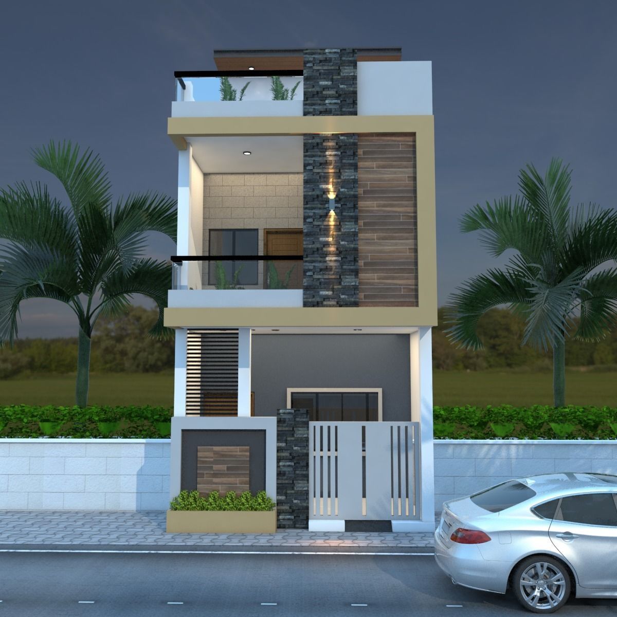 Modern Building  3D Model Low-poly 3D model_5