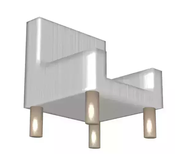 Silver Single Luxury Sofa