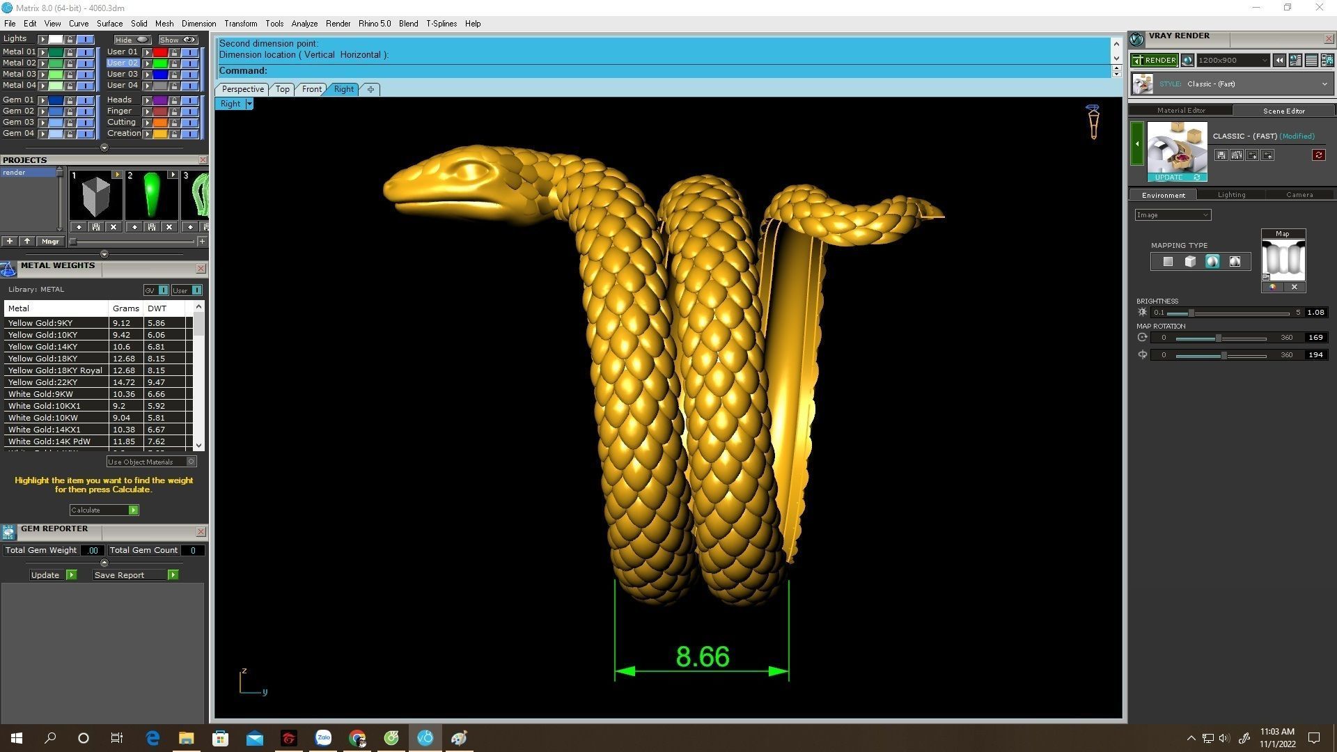 Coiled Snake Ring 3D Model for Jewelry Design 4060 3D print model_7