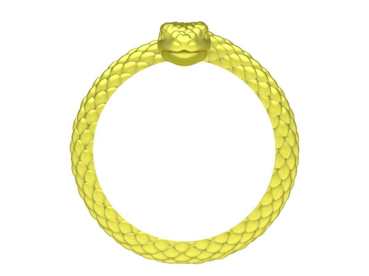 Coiled Snake Ring 3D Model for Jewelry Design 4060 3D print model_4