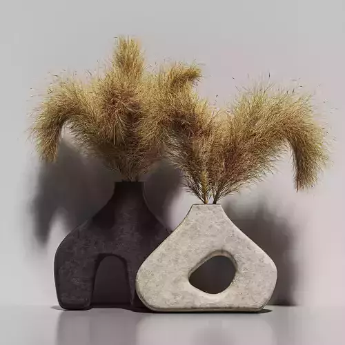 vase01 vase with plant in it