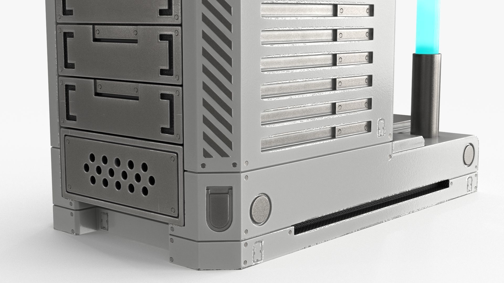 Sci Fi Terminal v1 Low-poly 3D model_7