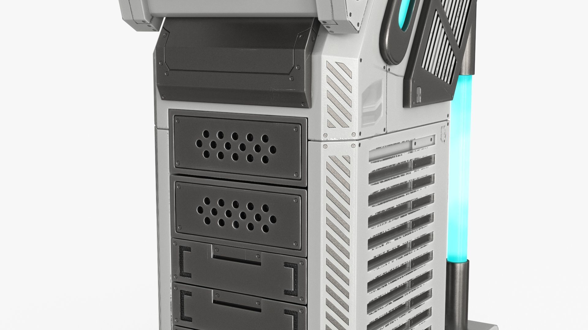 Sci Fi Terminal v1 Low-poly 3D model_6