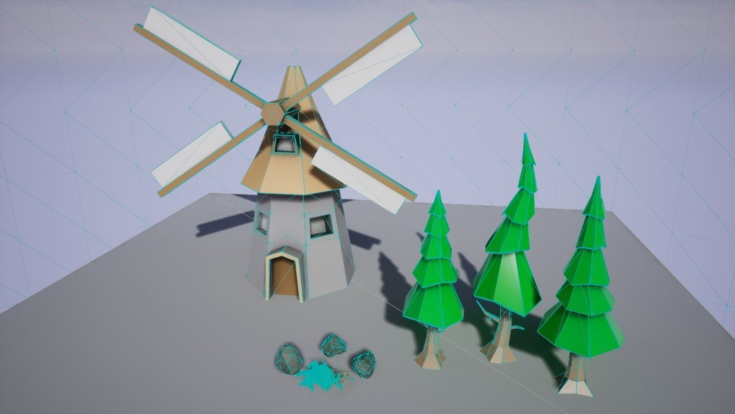 Stylized Environment Low Poly Pack - 1 Low-poly 3D model_4