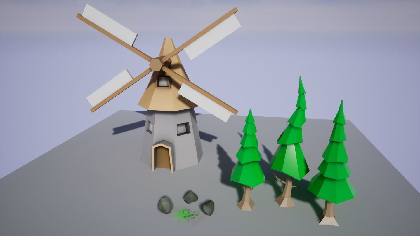 Stylized Environment Low Poly Pack - 1 Low-poly 3D model_1