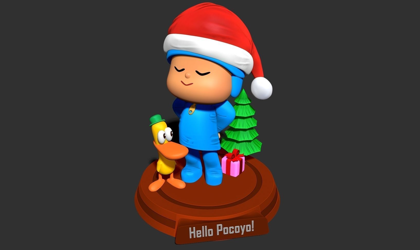 Pocoyo and Pato 3D print model_17