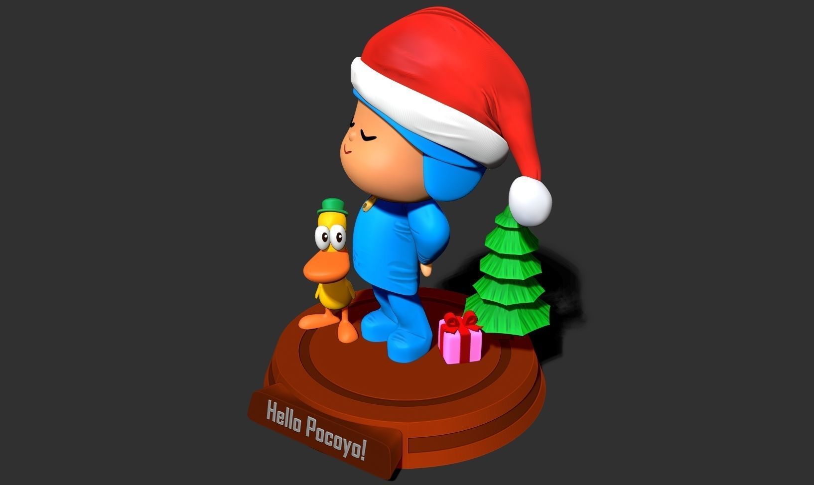 Pocoyo and Pato 3D print model_15