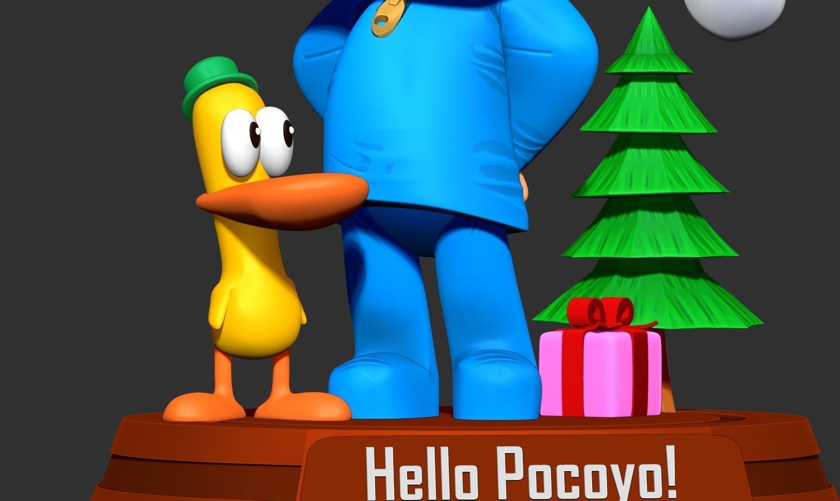 Pocoyo and Pato 3D print model_7