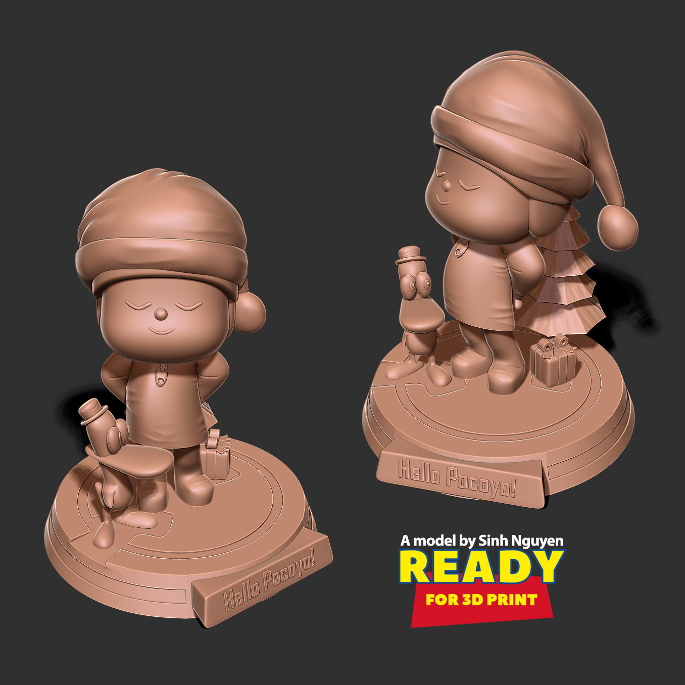 Pocoyo and Pato 3D print model_5