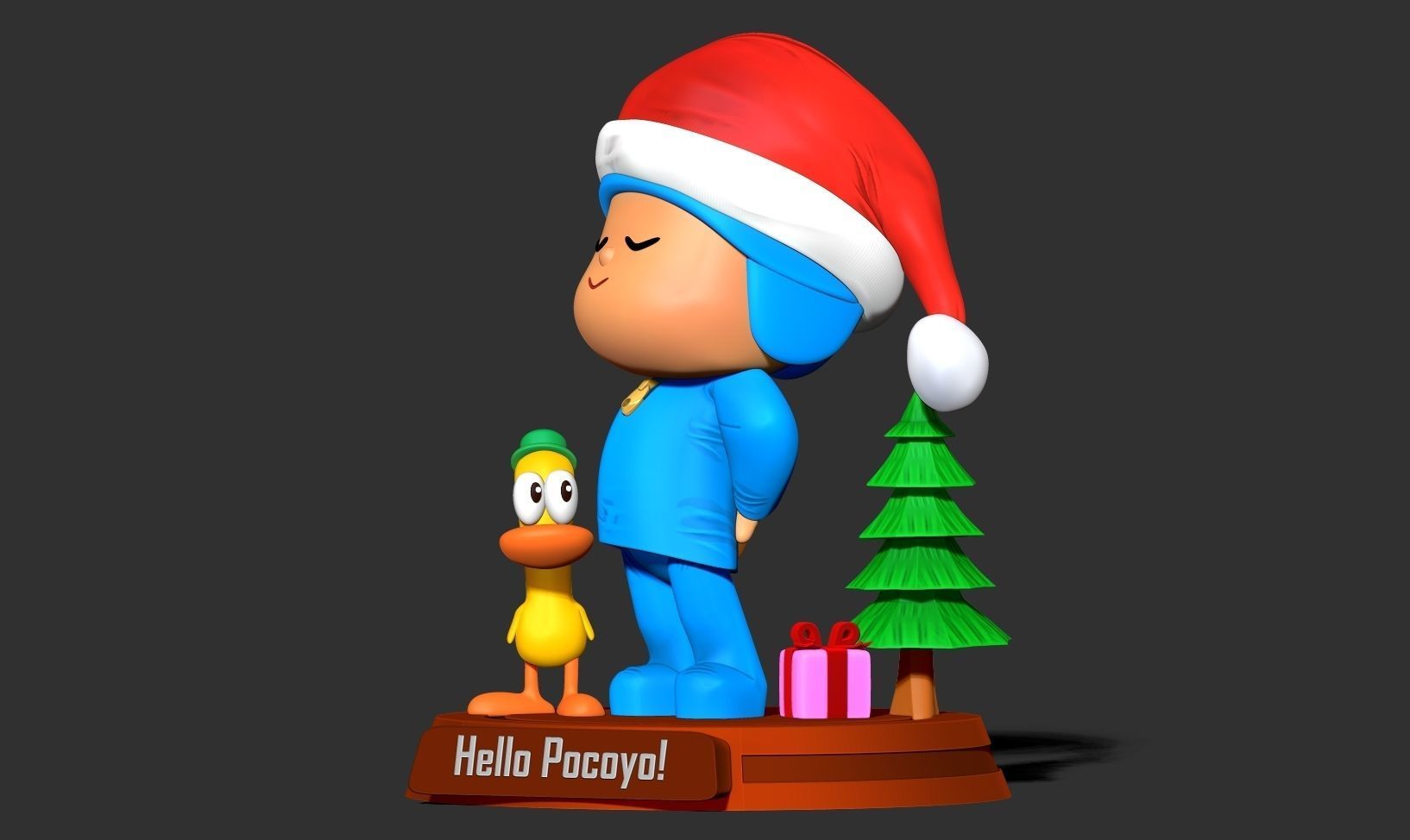 Pocoyo and Pato 3D print model_13