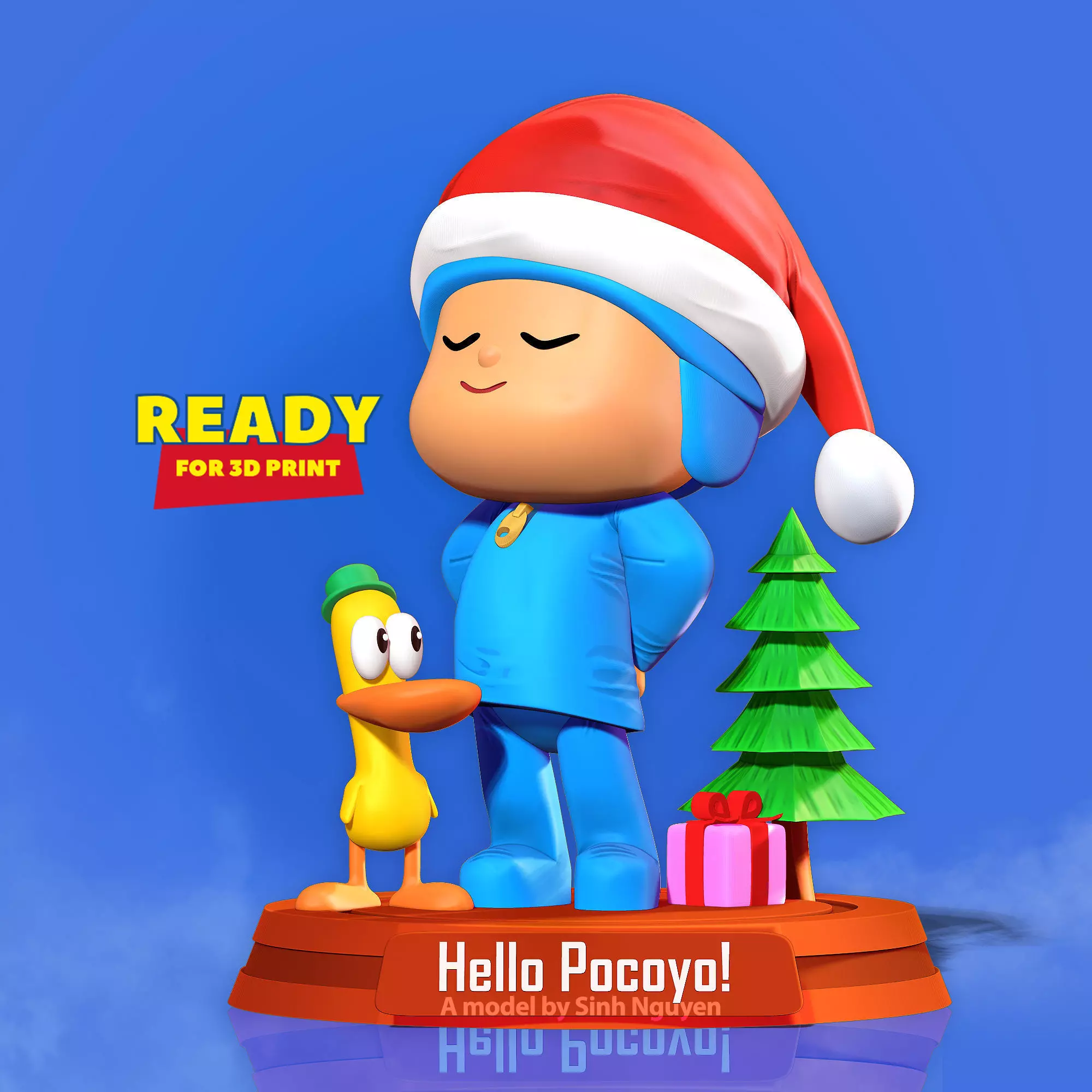 Pocoyo and Pato 3D print model_0