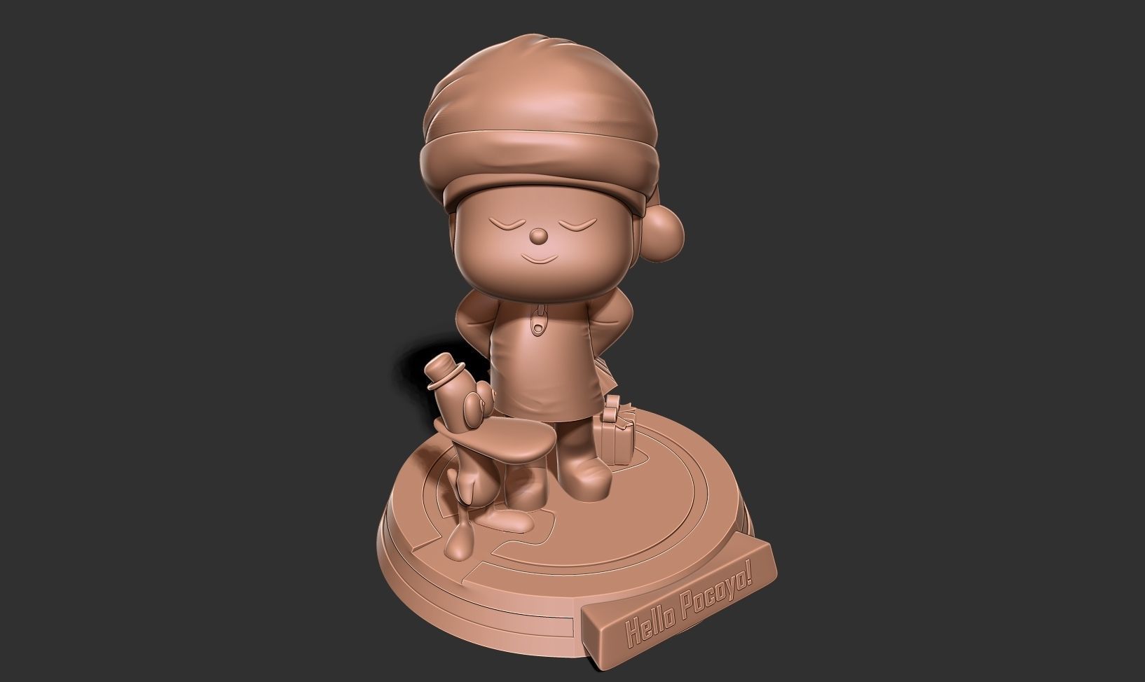 Pocoyo and Pato 3D print model_18