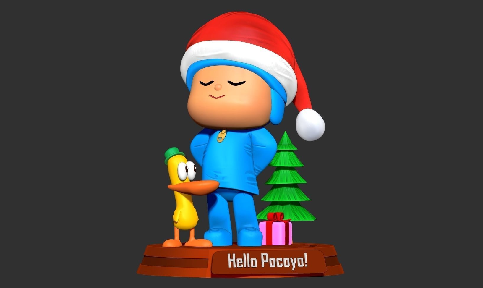 Pocoyo and Pato 3D print model_9