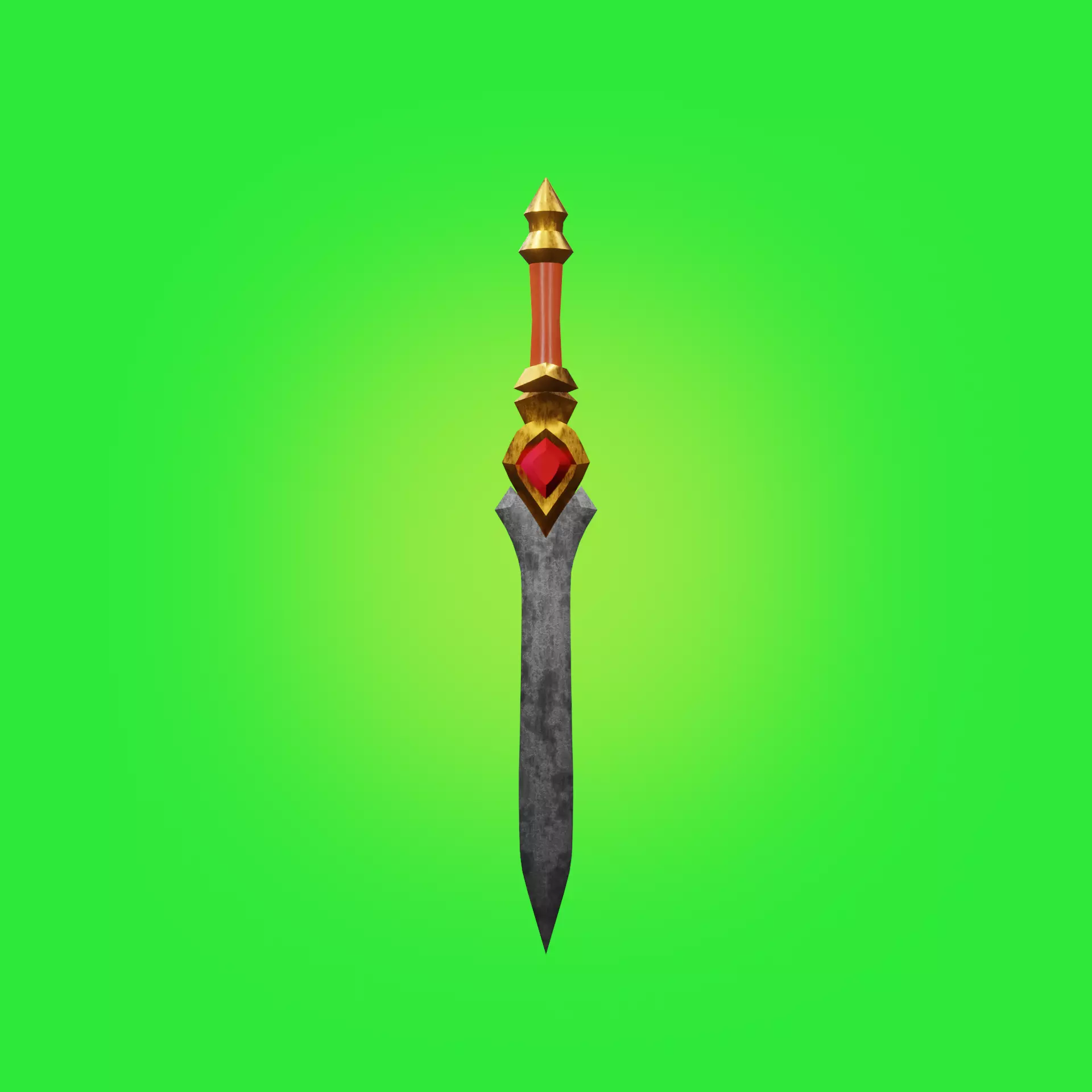 Achilles steel sword Free low-poly 3D model